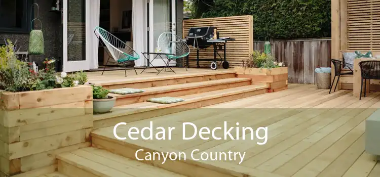 Cedar Decking Canyon Country