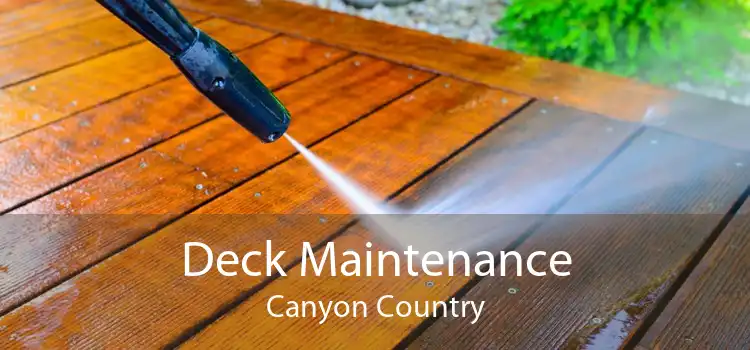 Deck Maintenance Canyon Country