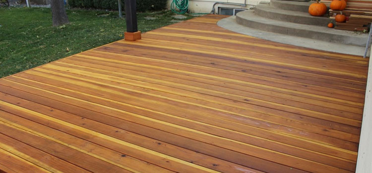 Smooth Redwood Decking in Canyon Country, CA